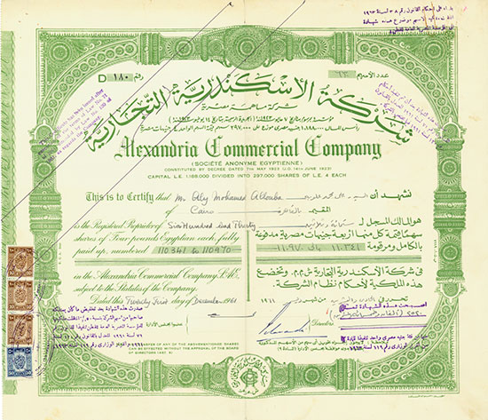 Alexandria Commercial Company (Société Anonyme Egyptienne)