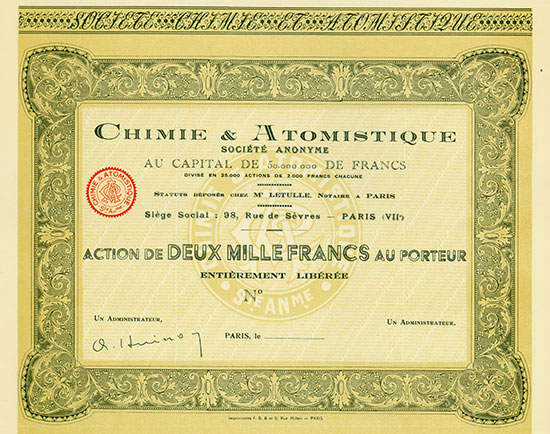 Chimie & Atomistique Société Anonyme