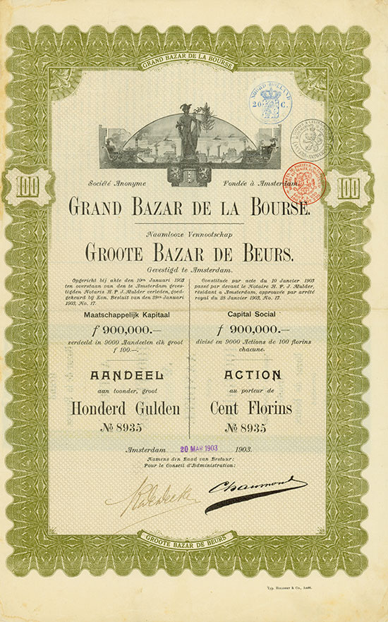 Naamlooze Vennootschap Groote Bazar de Beurs - Société Anonyme Grand Bazar de la Bourse