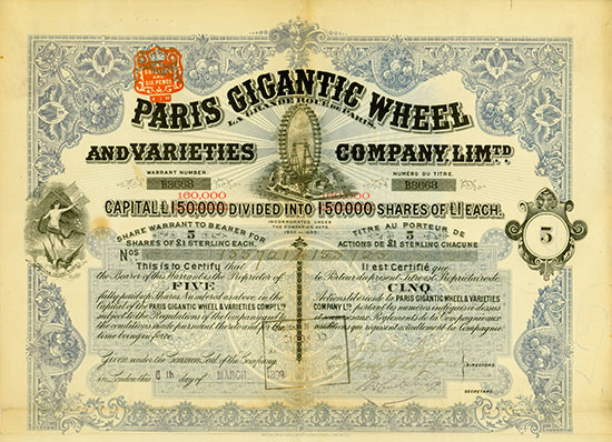 Paris Gigantic Wheel and Varieties Company / La Grande Roue de Paris