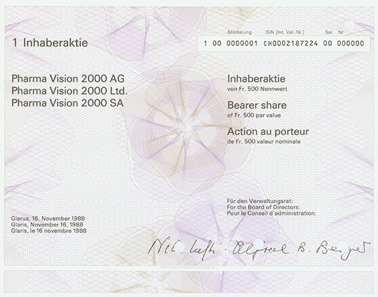 Pharma Vision 2000 AG