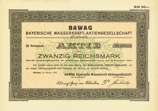 BAWAG Bayerische Wasserkraft-AG
