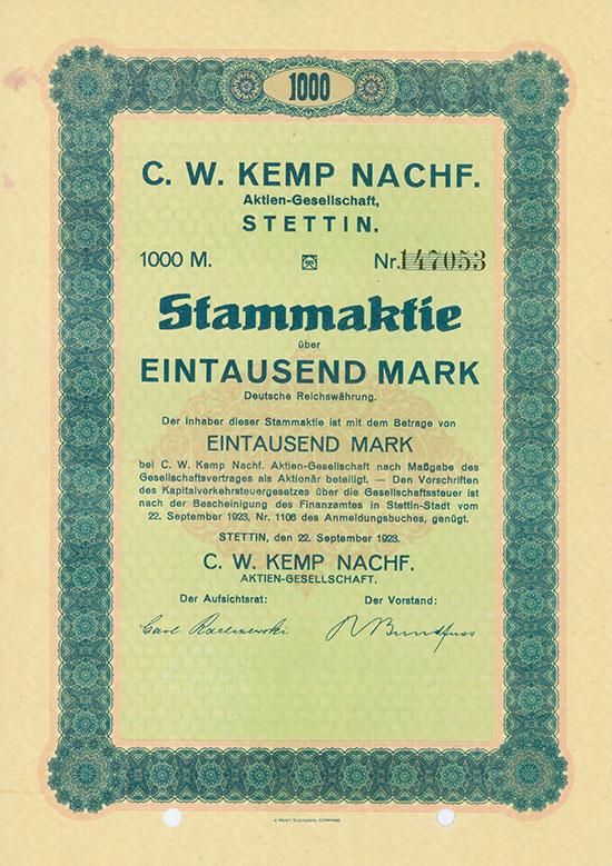 C. W. Kemp Nachf. AG