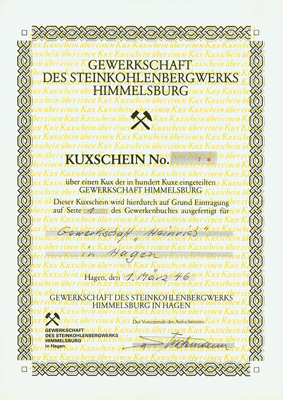 Gewerkschaft des Steinkohlenbergwerks Himmelsburg