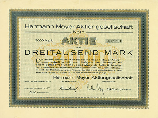 Hermann Meyer AG [3 Stück]