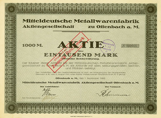 Mitteldeutsche Metallwarenfabrik AG