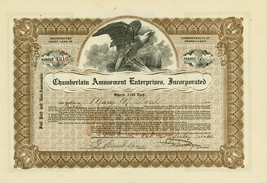 Chamberlain Amusement Enterprises, Incorporated