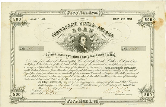 Confederate States of America (Ball 123, Criswell 73)