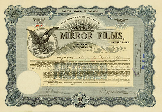 Mirror Films, Incorporated