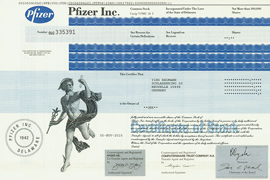 Pfizer Inc. [2 Stück]