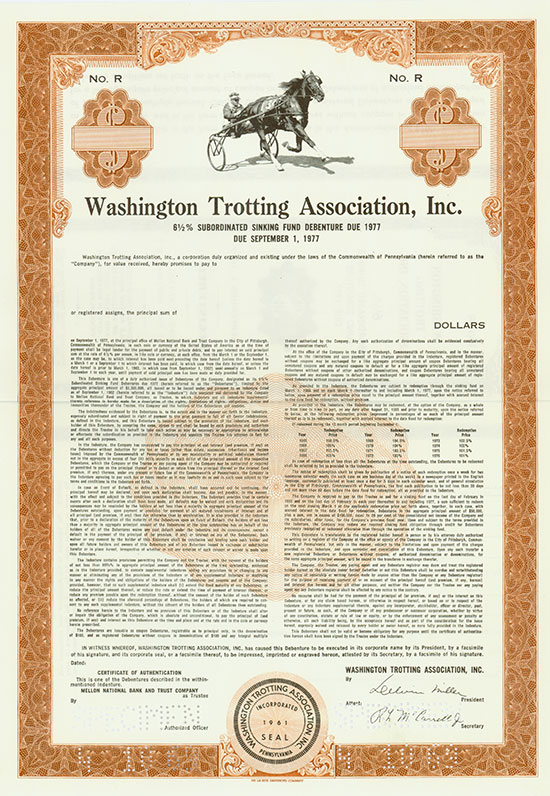Washington Trotting Association, Inc.