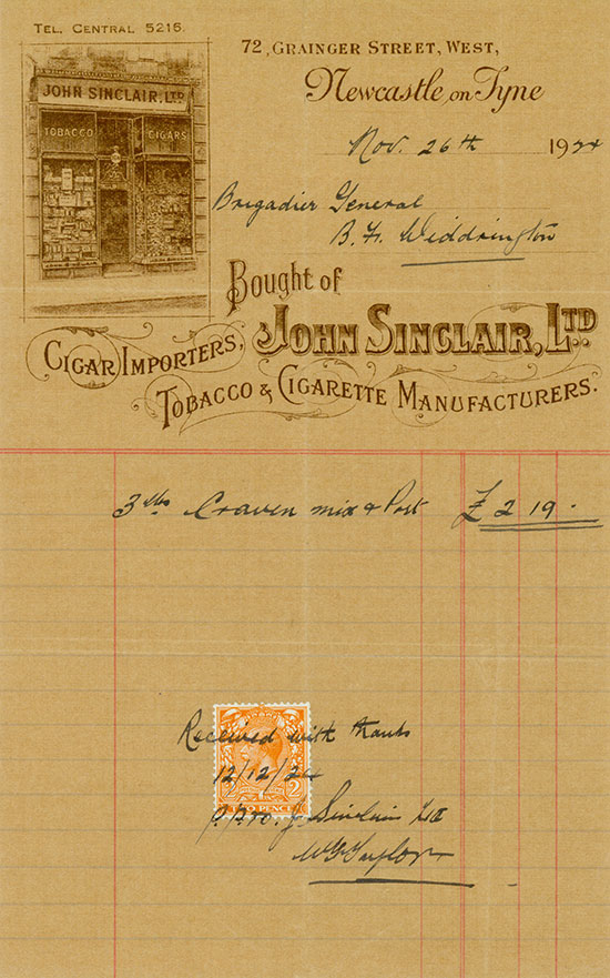 John Sinclair, Ltd. - Cigar Importers, Tobacco & Cigarette Manufacturers