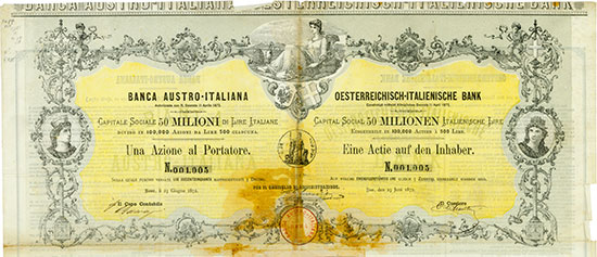 Banca Austro-Italiana / Oesterreichisch-Italienische Bank