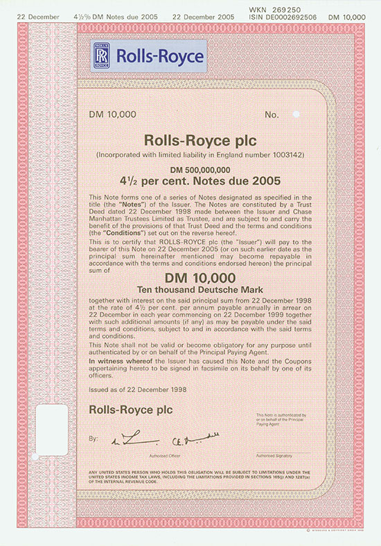Rolls-Royce plc [2 Stück]