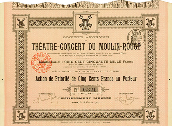 Société Anonyme du Théatre-Concert du Moulin-Rouge