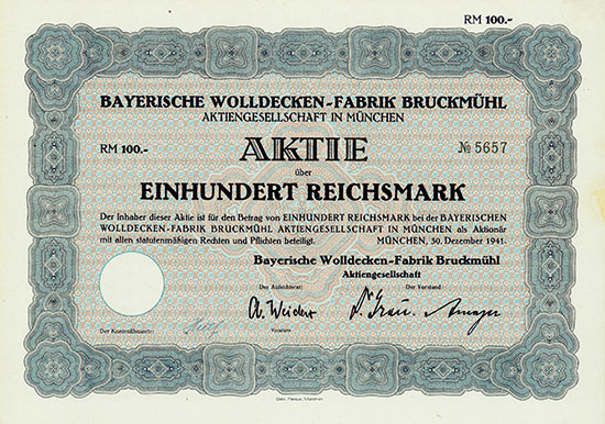 Bayerische Wolldecken-Fabrik Bruckmühl AG