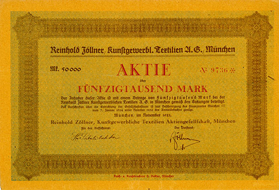 Reinhold Zöllner Kunstgewerbliche Textilien AG