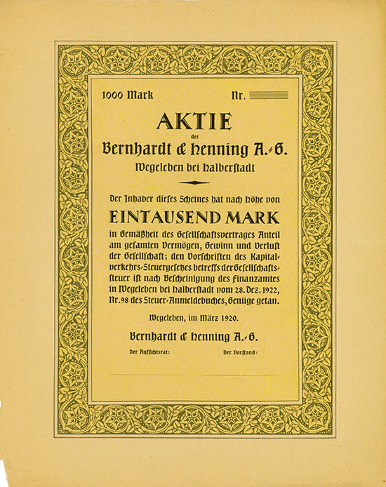 Bernhardt & Henning A.-G.