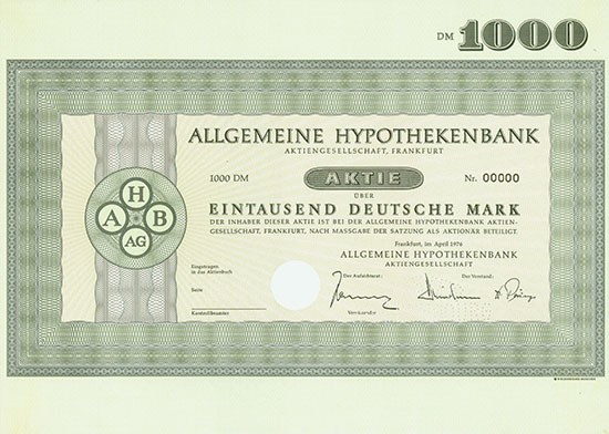 Allgemeine Hypothekenbank AG