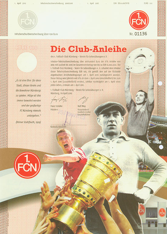1. Fußball-Club Nürnberg - Verein für Leibesübungen e. V. [3 Stück]