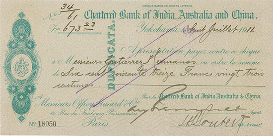 Chartered Bank of India, Australia and China