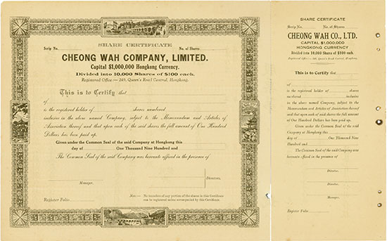 Cheong Wah Company, Limited