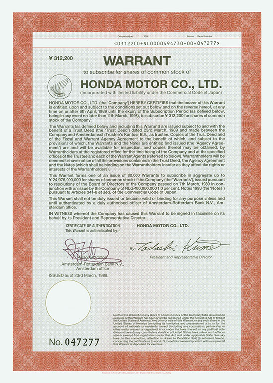 Honda Motor Co., Ltd.