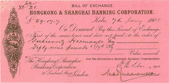 Hongkong & Shanghai Banking Corporation [2 Stück]