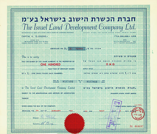 Israel Land Development Company Ltd.
