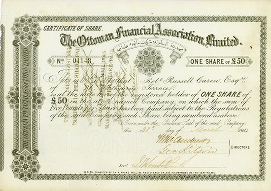 Ottoman Financial Association, Limited