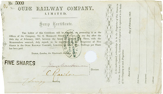 Oude Railway Company, Limited