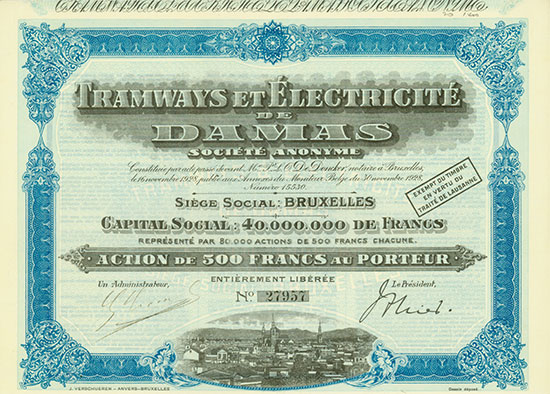 Tramways et Électricité de Damas Société Anoynme