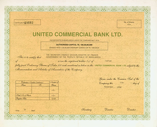 United Commercial Bank Ltd.
