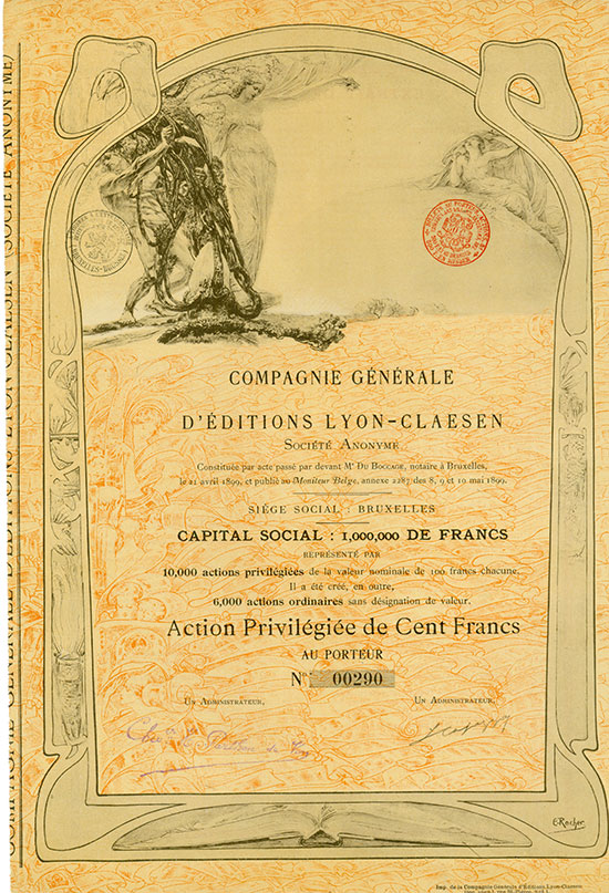 Compagnie Générale d’Éditions Lyon-Claesen Société Anonyme