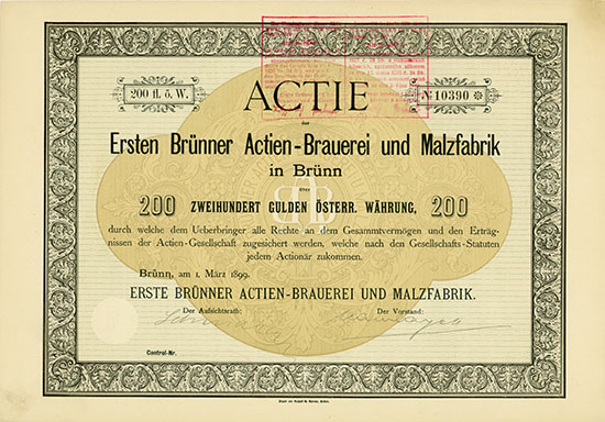 Erste Brünner Actien-Brauerei und Malzfabrik