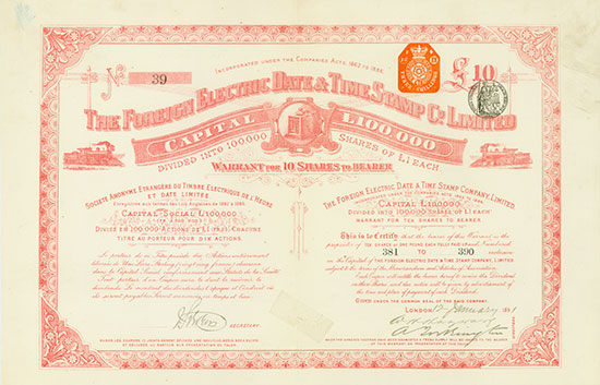 Foreign Electric Date & Time Stamp Co. Limited