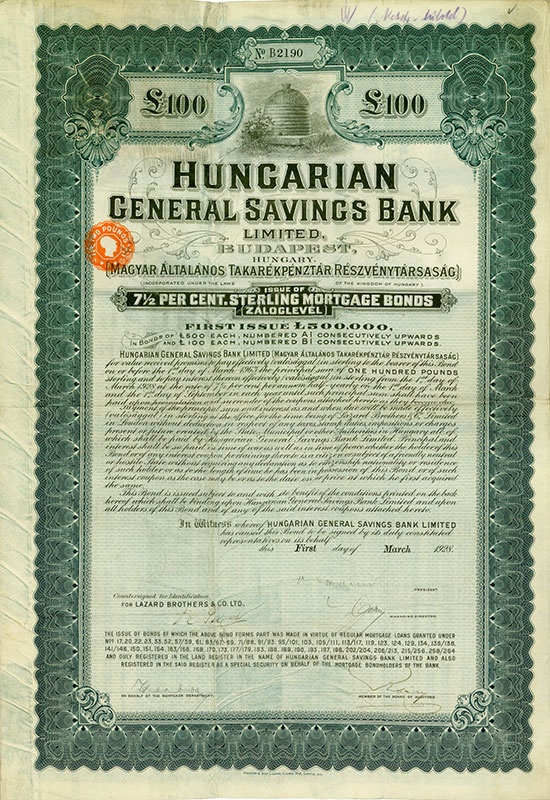 Hungarian General Savings Bank Limited