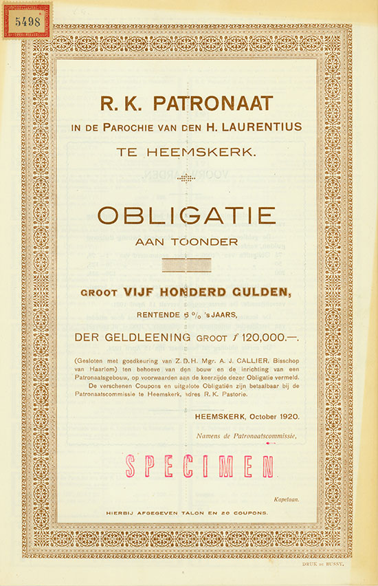 R. K. Patronaat in de Parochie van den H. Laurentius