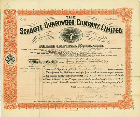 Schultze Gunpowder Company, Limited
