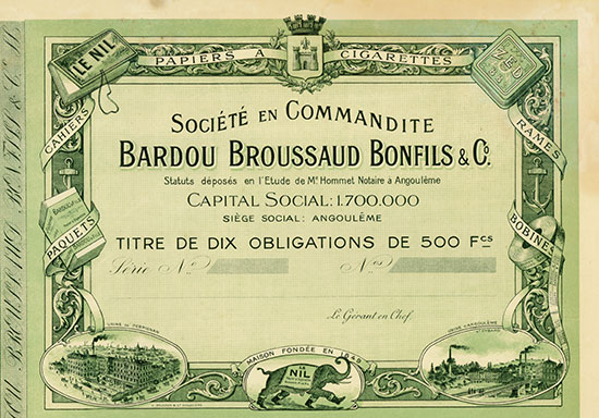 Société en Commandite Bardou Broussaud Bonfils & Co.