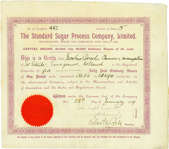 Standard Sugar Process Company, Limited