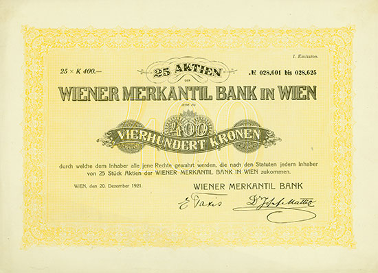 Wiener Merkantil Bank in Wien