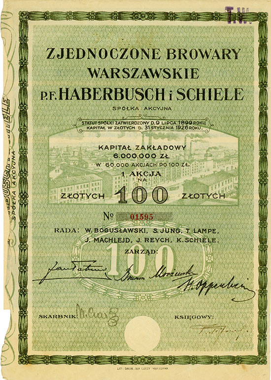 Zjednoczone Browary Warszawskie p.f. Haberbusch i Schiele Spolka Akcyjna