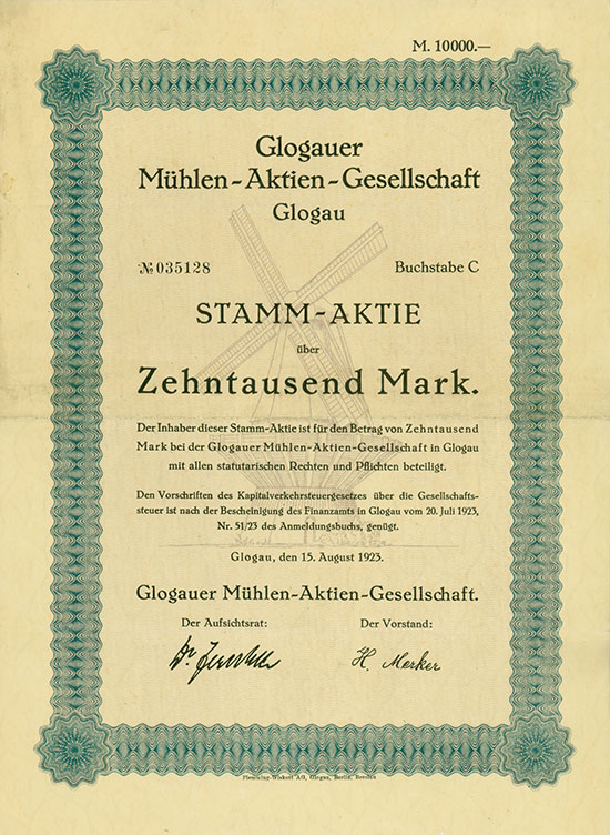 Glogauer Mühlen-AG 