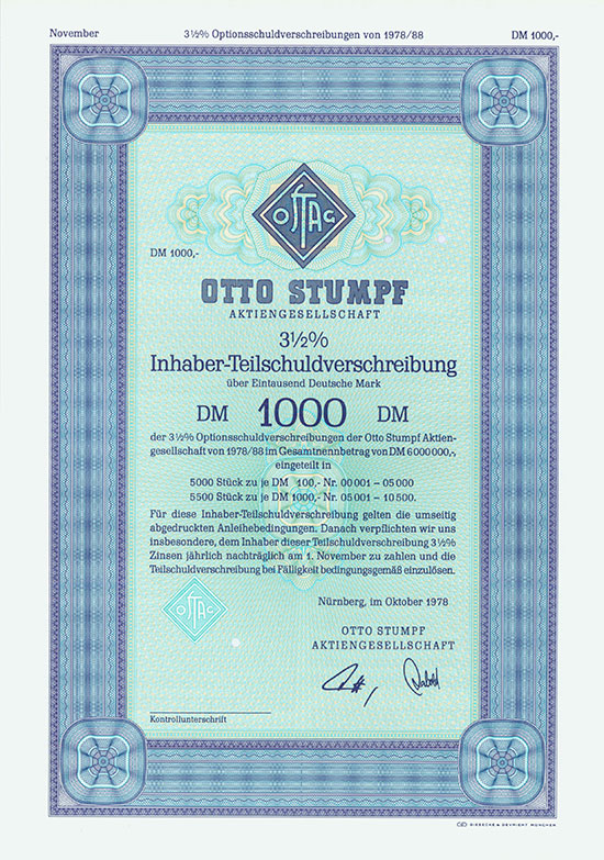 Otto Stumpf AG [2 Stück]