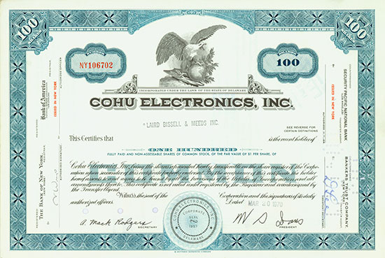 Cohu Electronics, Inc.