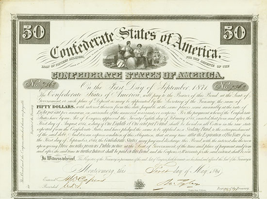Confederate States of America (Ball 2, Criswell 5)