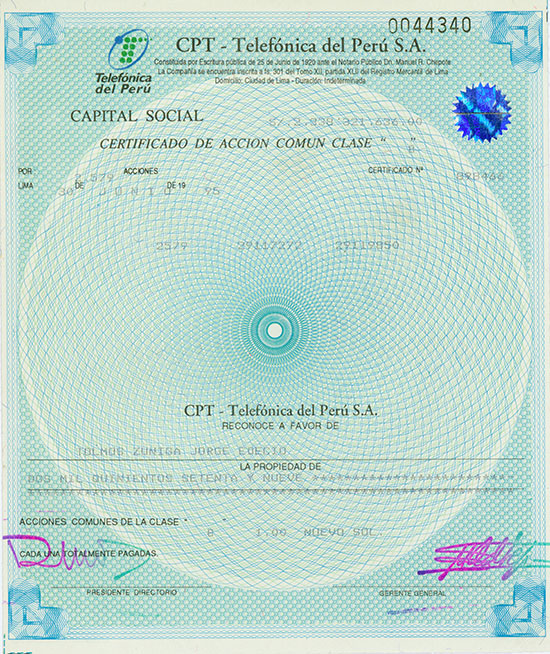 CPT - Telefónica del Perú S. A.