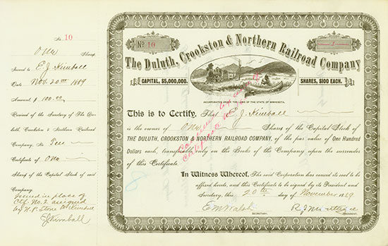 Duluth, Crookston and Northern Railroad Company