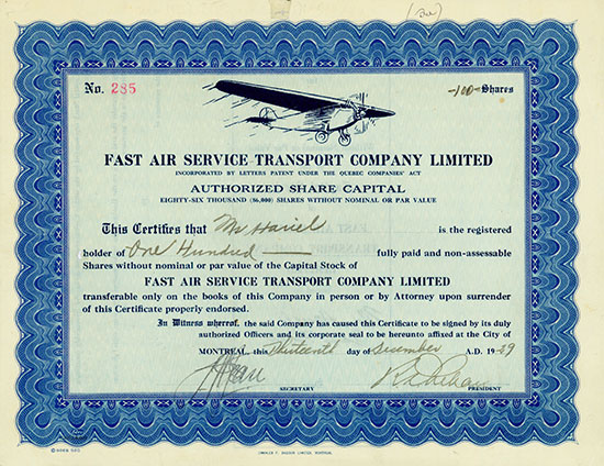 Fast Air Service Transport Company Limited